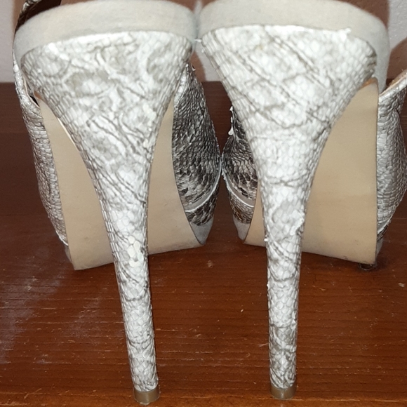 peeptoe platform slingback heels size 6.5 - Picture 8 of 8